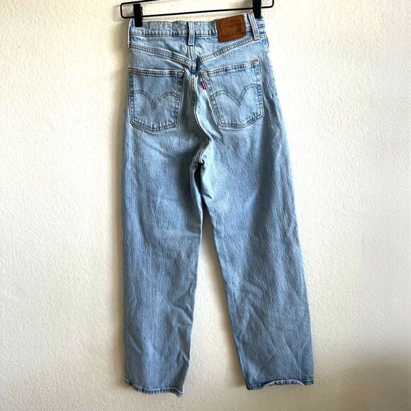 LEVI'S Ribcage Straight Ankle High Rise Denim Jeans Pants Womens 26 - Picture 4 of 10